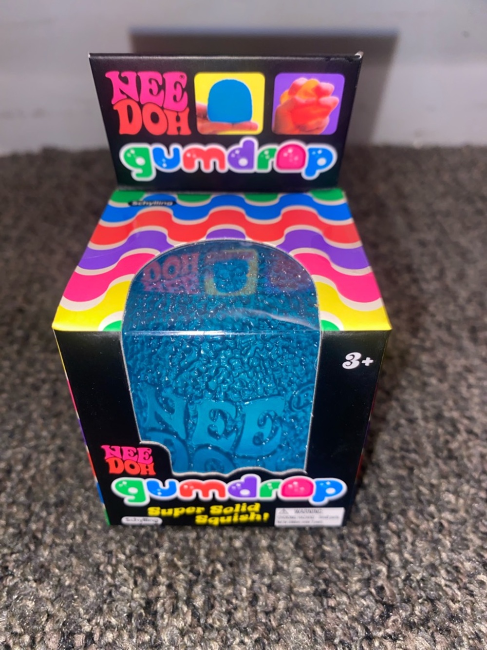 NeeDoh Gumdrop Super Solid Squish - Blue